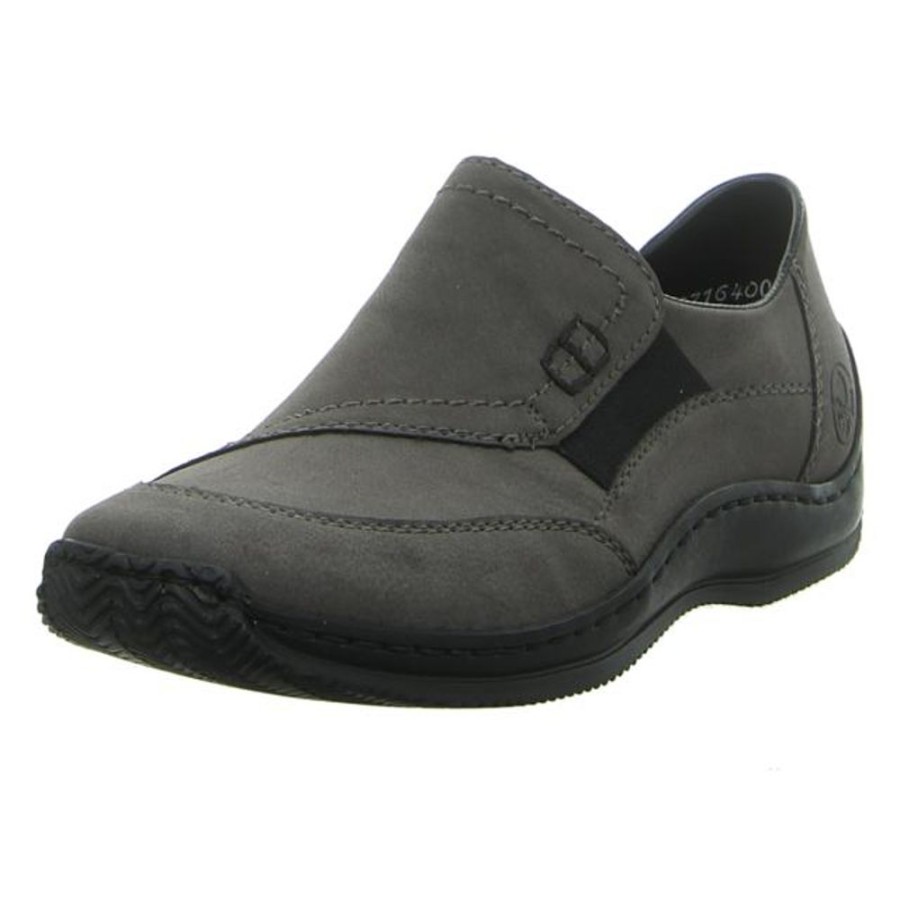 Damen Rieker Halbschuhe | Rieker - Slipper - Grau