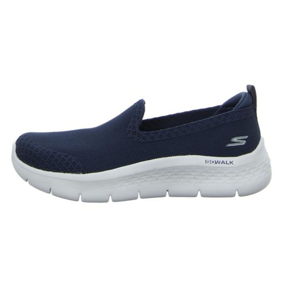 Damen Skechers Halbschuhe | Skechers - Slipper - Skechers Go Walk Fle - Navy