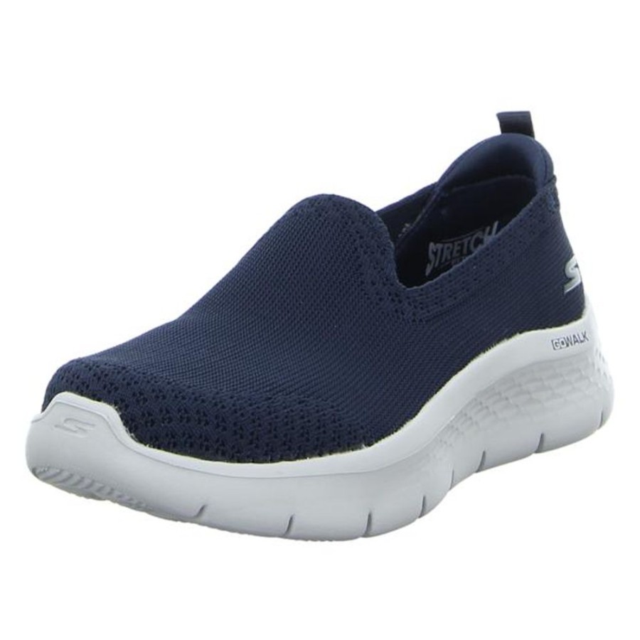 Damen Skechers Halbschuhe | Skechers - Slipper - Skechers Go Walk Fle - Navy