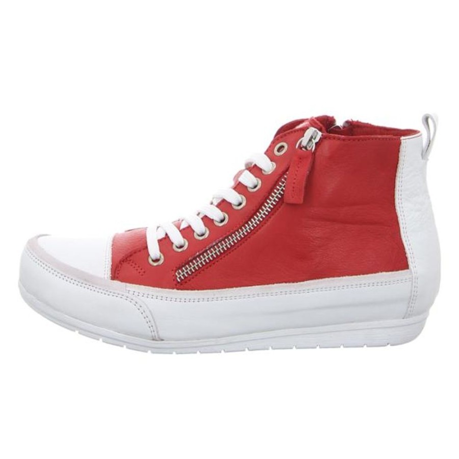 Damen Andrea Conti Sneaker | Andrea Conti - Sneaker - Chili/Weis