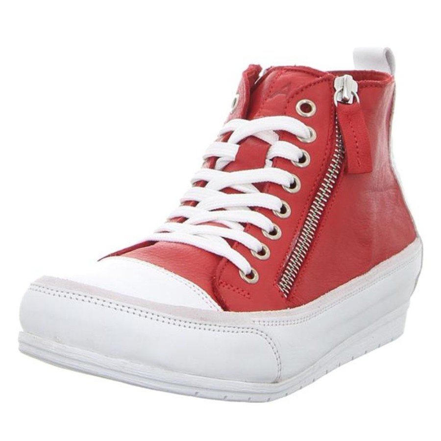 Damen Andrea Conti Sneaker | Andrea Conti - Sneaker - Chili/Weis