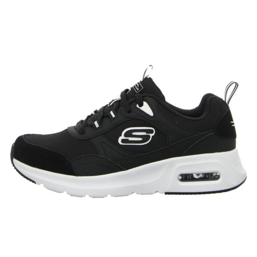 Herren Skechers Sneaker | Skechers - Sneaker - Skech-Air Court - Black/White