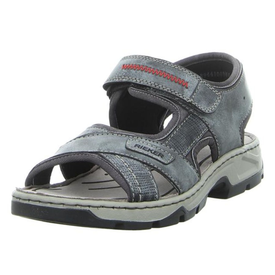 Herren Rieker Offene Schuhe | Rieker - Sandalen - Blau