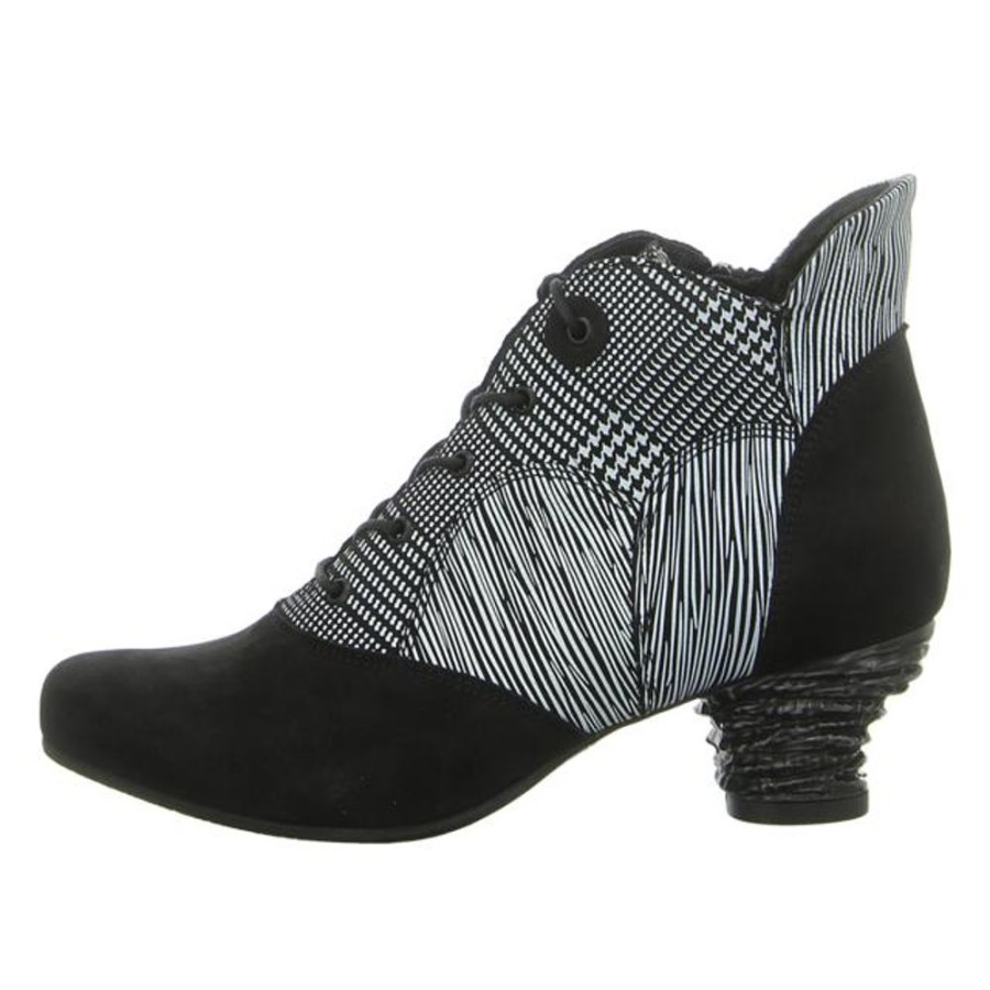 Damen Simen Stiefeletten | Simen - Stiefeletten - Schwarz/Weiss