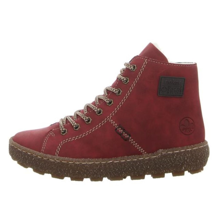 Damen Rieker Stiefeletten | Rieker - Stiefeletten - Rot