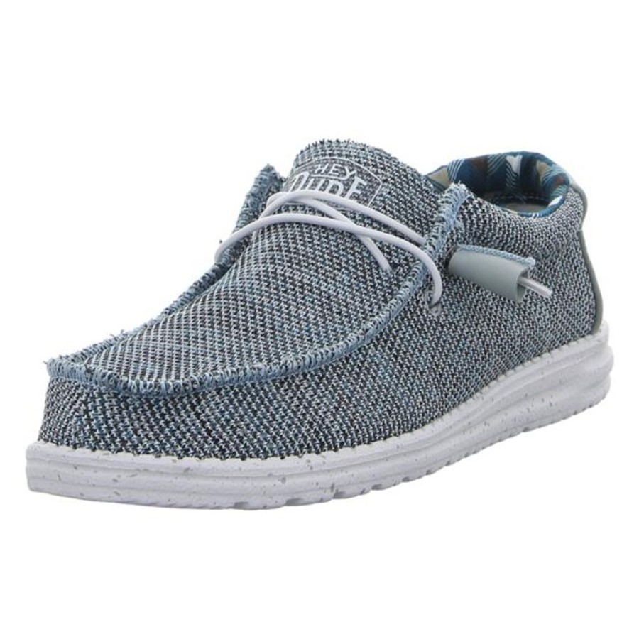 Herren Hey Dude Schnurschuhe | Hey Dude - Schnurschuhe - Wally Sox - Ice Grey