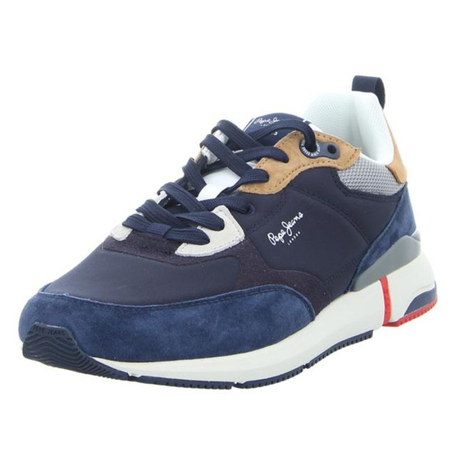 Herren Pepe Jeans Sneaker | Pepe Jeans - Sneaker - London Pro Vint - Ocean