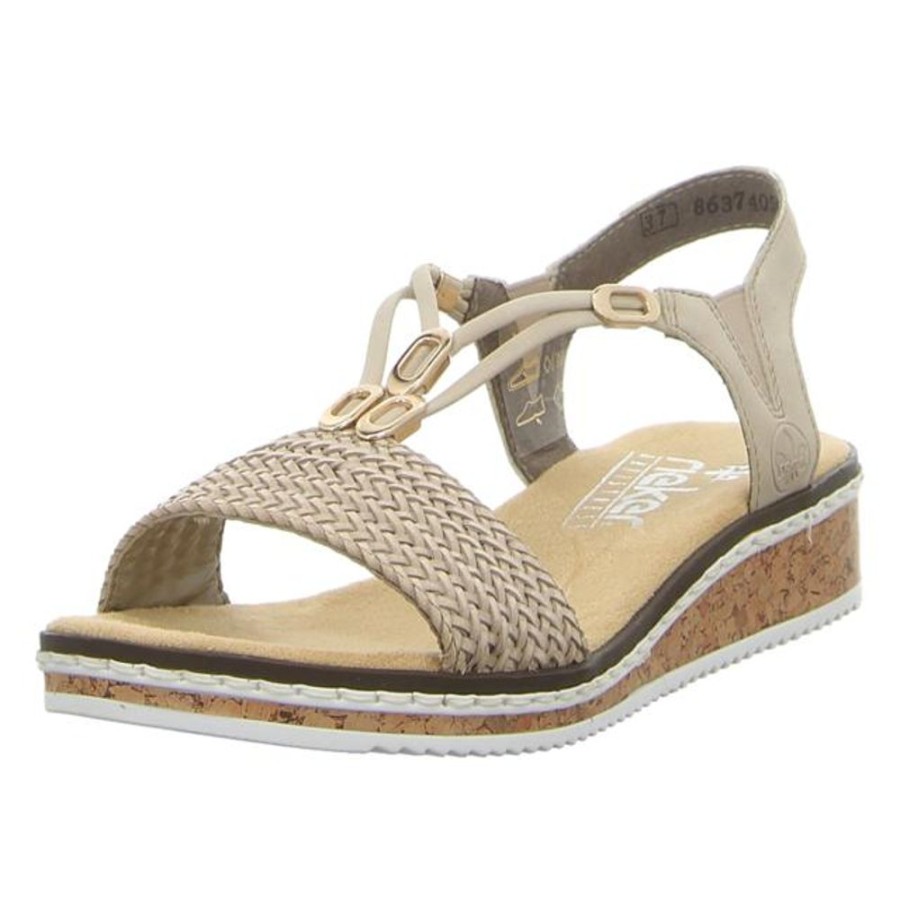 Damen Rieker Sandaletten | Rieker - Sandaletten - Beige