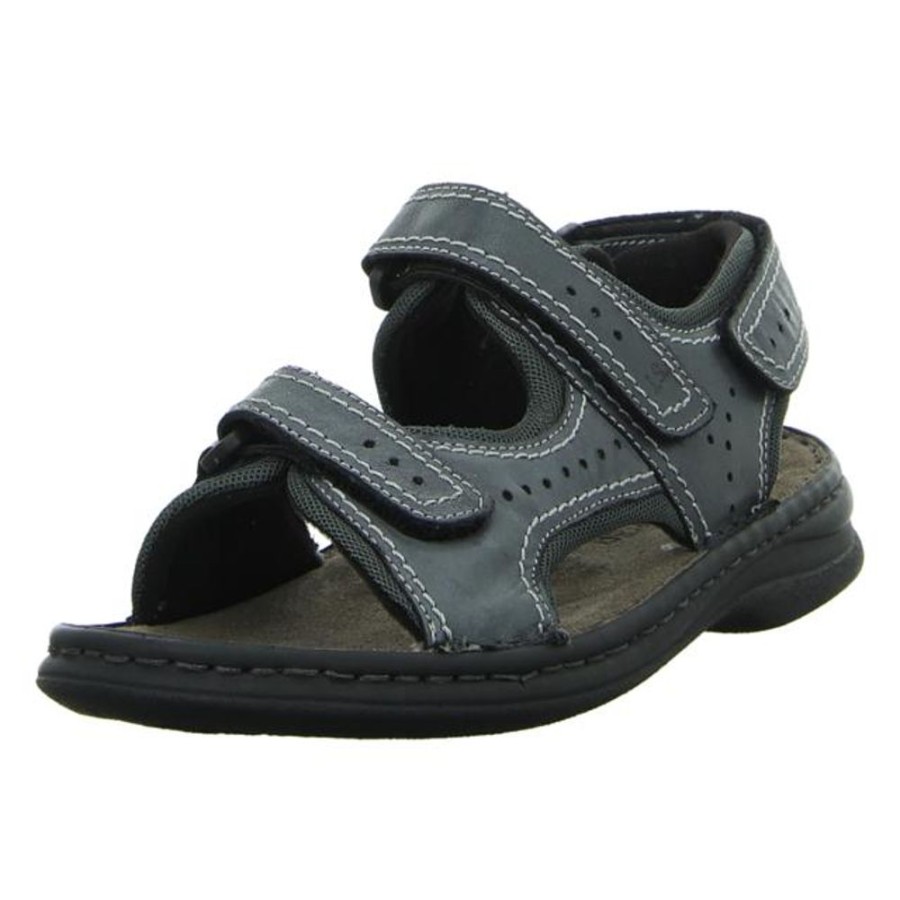 Herren Josef Seibel Offene Schuhe | Josef Seibel - Sandalen - Max 03 - Schwarz