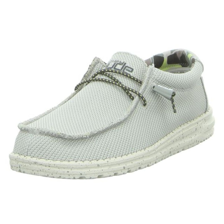 Herren Hey Dude Schnurschuhe | Hey Dude - Schnurschuhe - Wally Sox - Fog