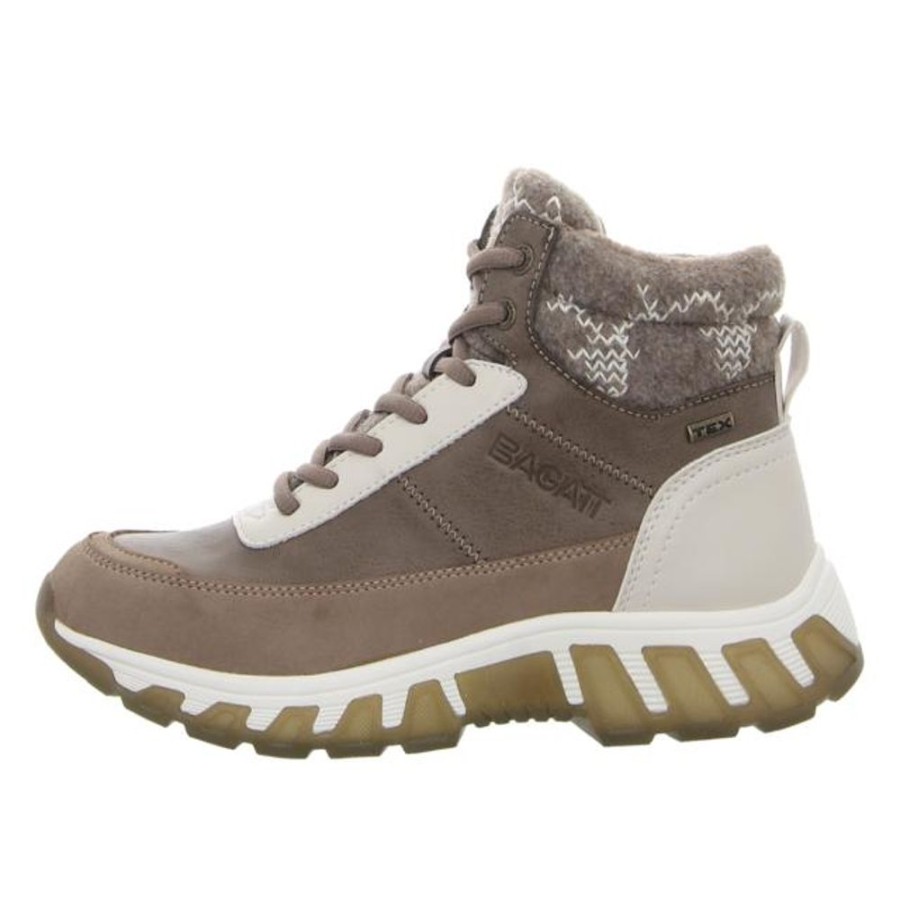 Damen Bagatt Stiefeletten | Bagatt - Stiefeletten - Chi Tex - Taupe / Offwhite