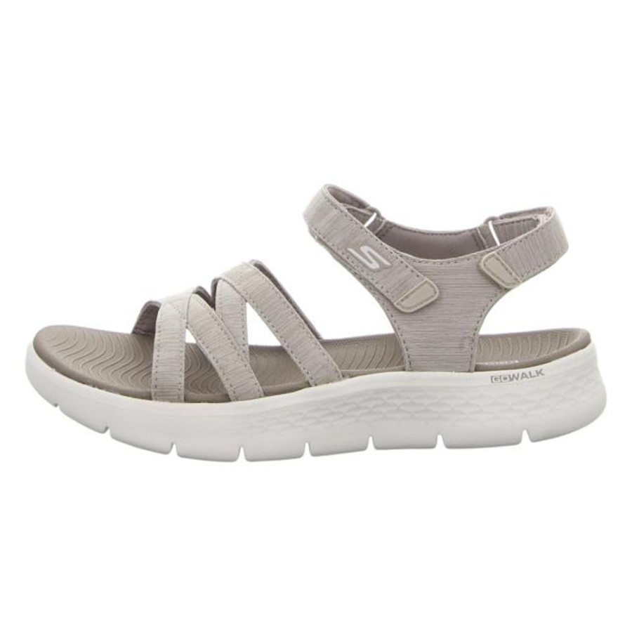 Damen Skechers Sandaletten | Skechers - Sandalen - Go Walk Flex Sandal- Sunshine - Taupe