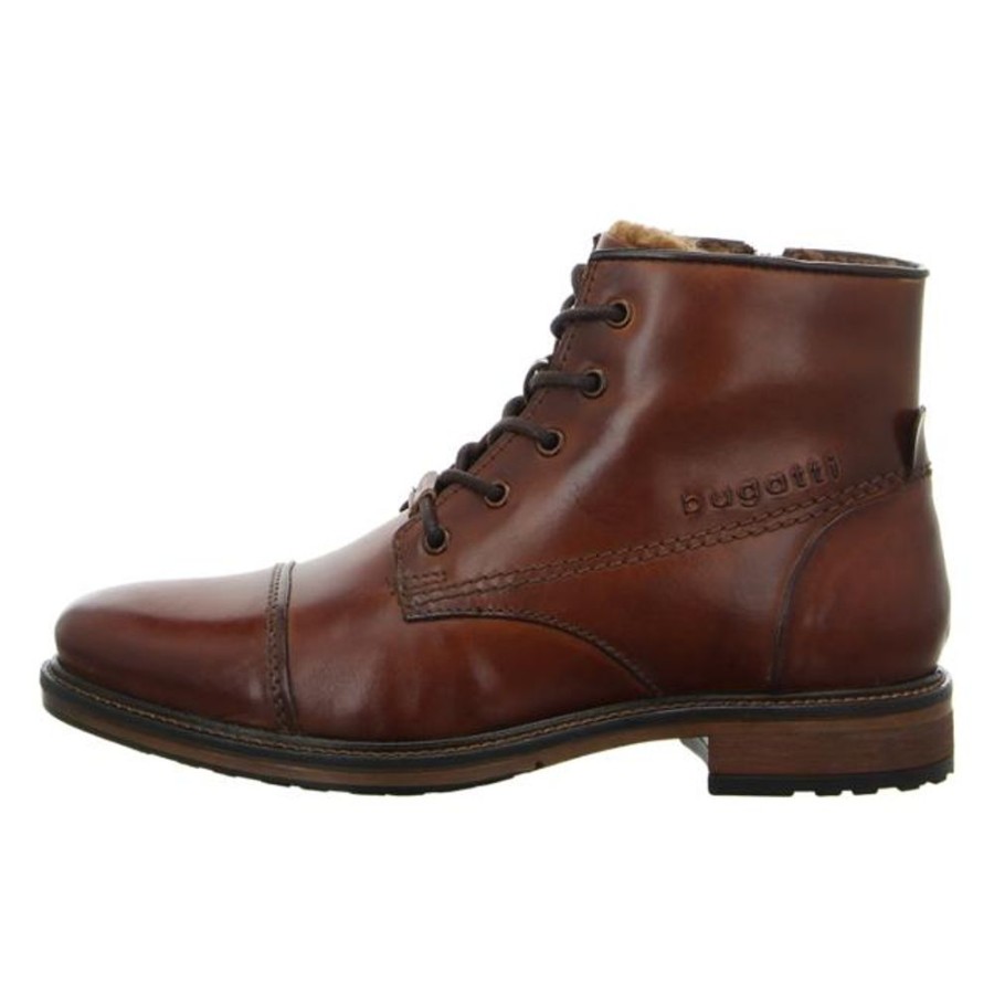 Herren Bugatti Stiefel | Bugatti - Stiefeletten - Marcello I - Cognac