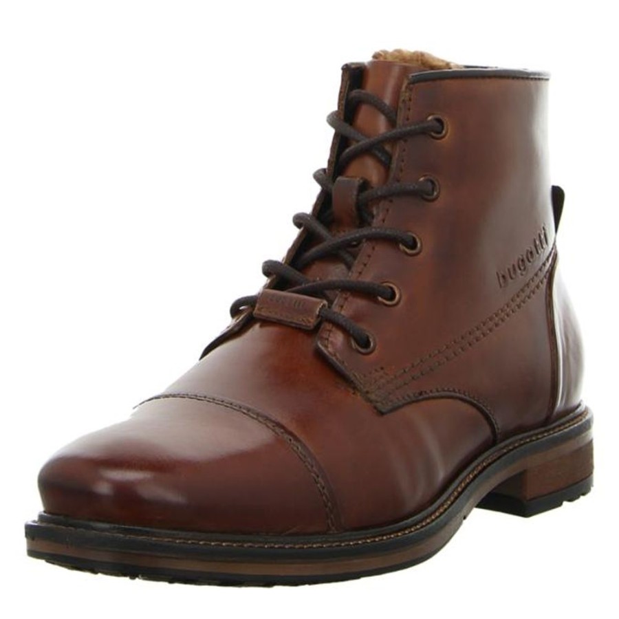 Herren Bugatti Stiefel | Bugatti - Stiefeletten - Marcello I - Cognac