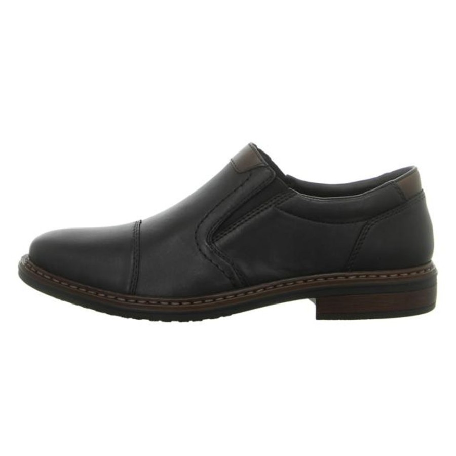 Herren Rieker Business Schuhe | Rieker - Slipper - Schwarz