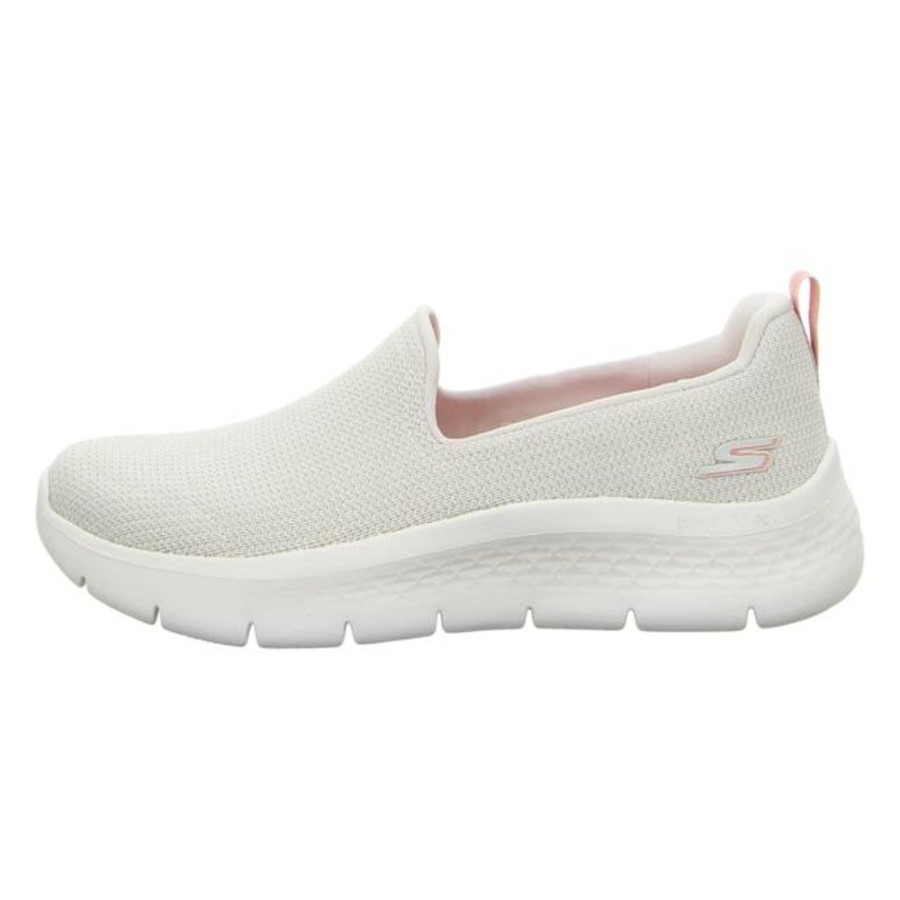 Damen Skechers Halbschuhe | Skechers - Slipper - Go Walk Flex - Natural