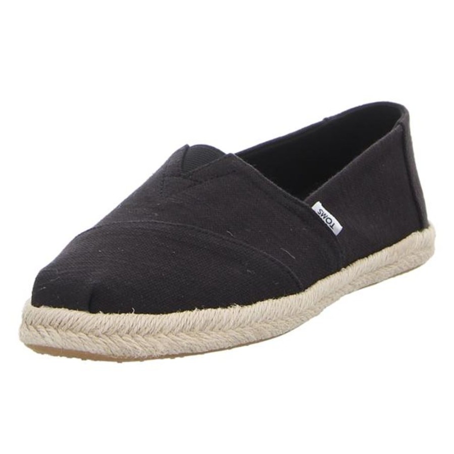 Damen TOMS Halbschuhe | Toms - Slipper - Alpargata - Black