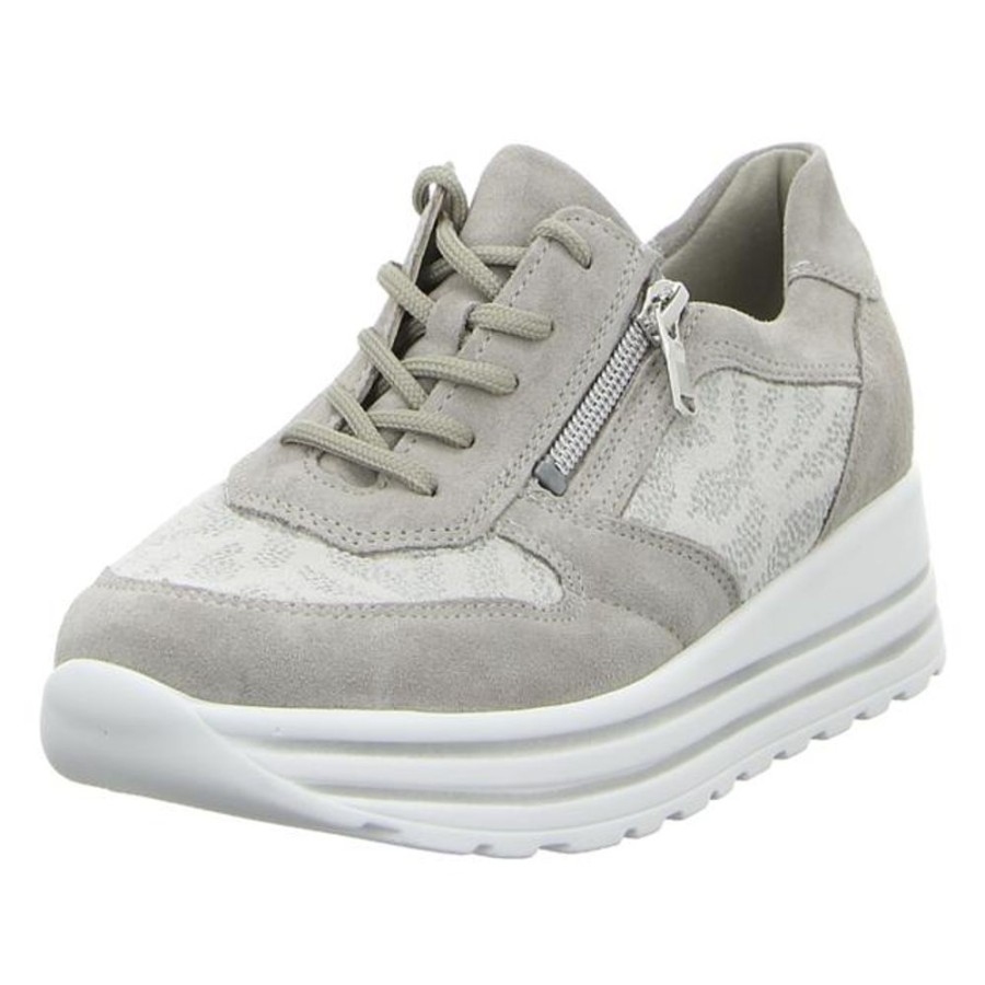 Damen Waldläufer Schnurschuhe | Waldlaufer - Schnurschuhe - H-Lana - Grey Cement Grey