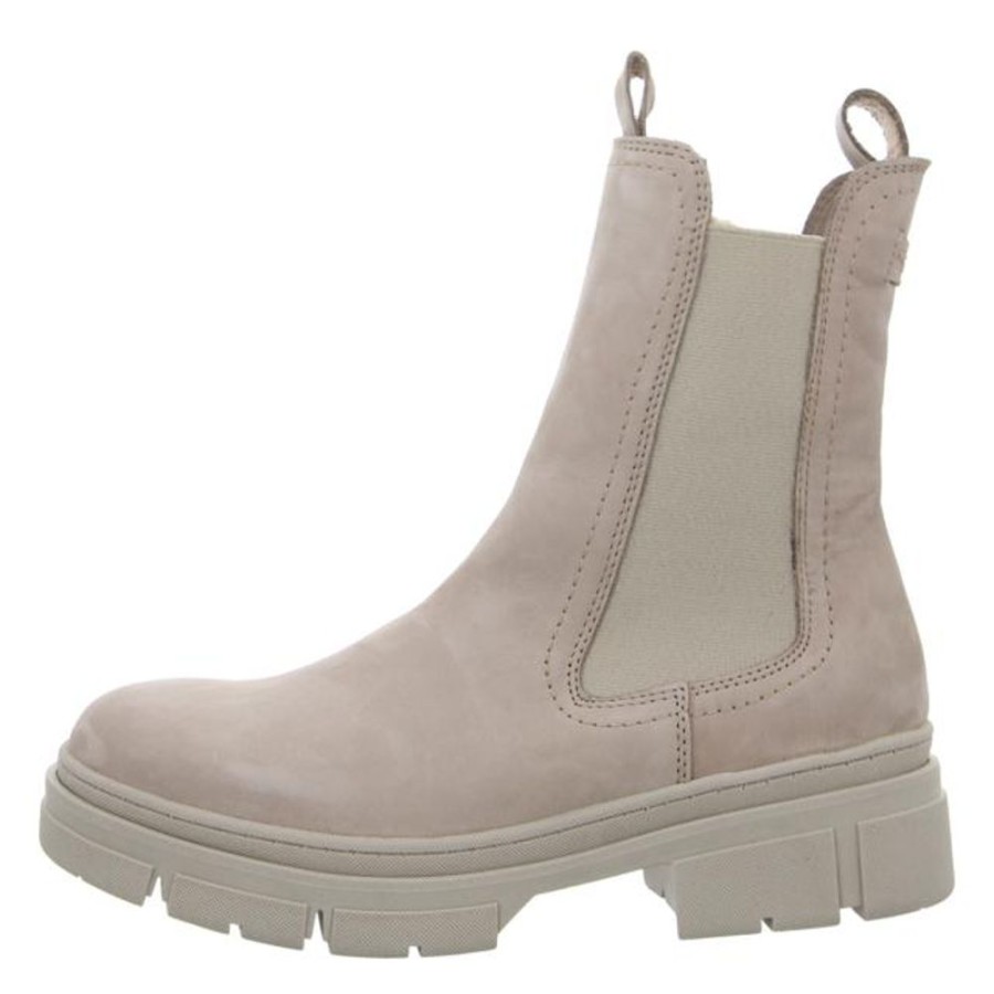 Damen Tamaris Stiefeletten | Tamaris - Stiefeletten - Taupe Nubuc