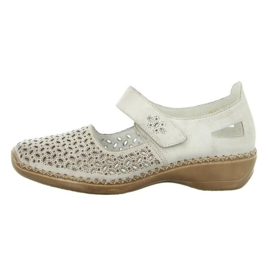 Damen Rieker Halbschuhe | Rieker - Slipper - Beige