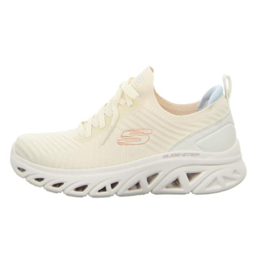 Damen Skechers Sneaker | Skechers - Sneaker - Glide-Step Sport-Newhype - Natural/Blue