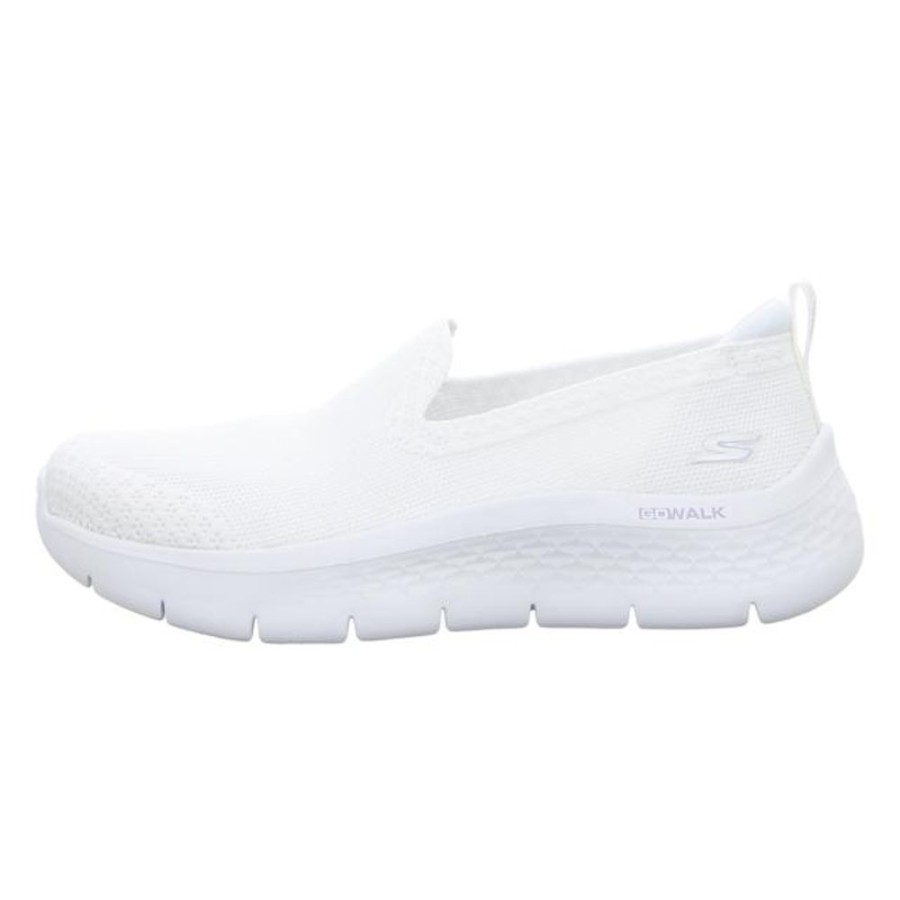 Damen Skechers Halbschuhe | Skechers - Slipper - Go Walk Flex - White