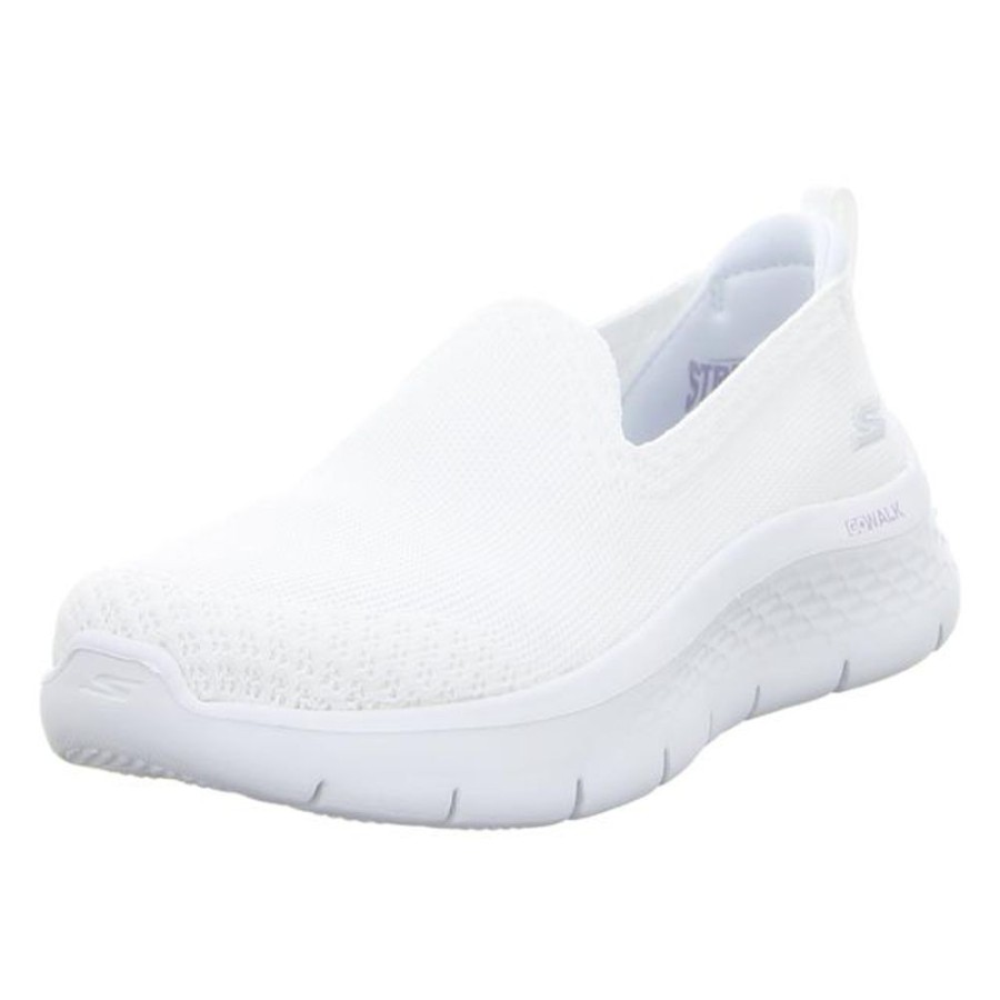 Damen Skechers Halbschuhe | Skechers - Slipper - Go Walk Flex - White