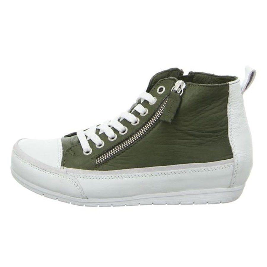 Damen Andrea Conti Sneaker | Andrea Conti - Sneaker - Oliv/Weis