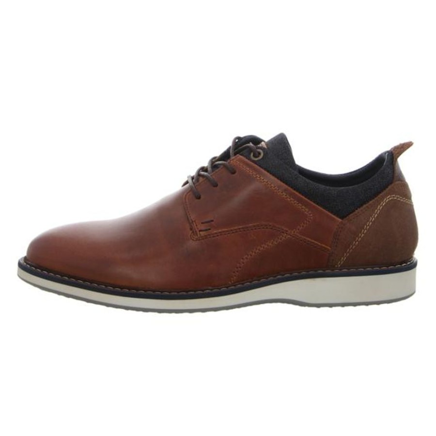 Herren BULLBOXER Schnurschuhe | Bullboxer - Schnurschuhe - Tan/Cognac