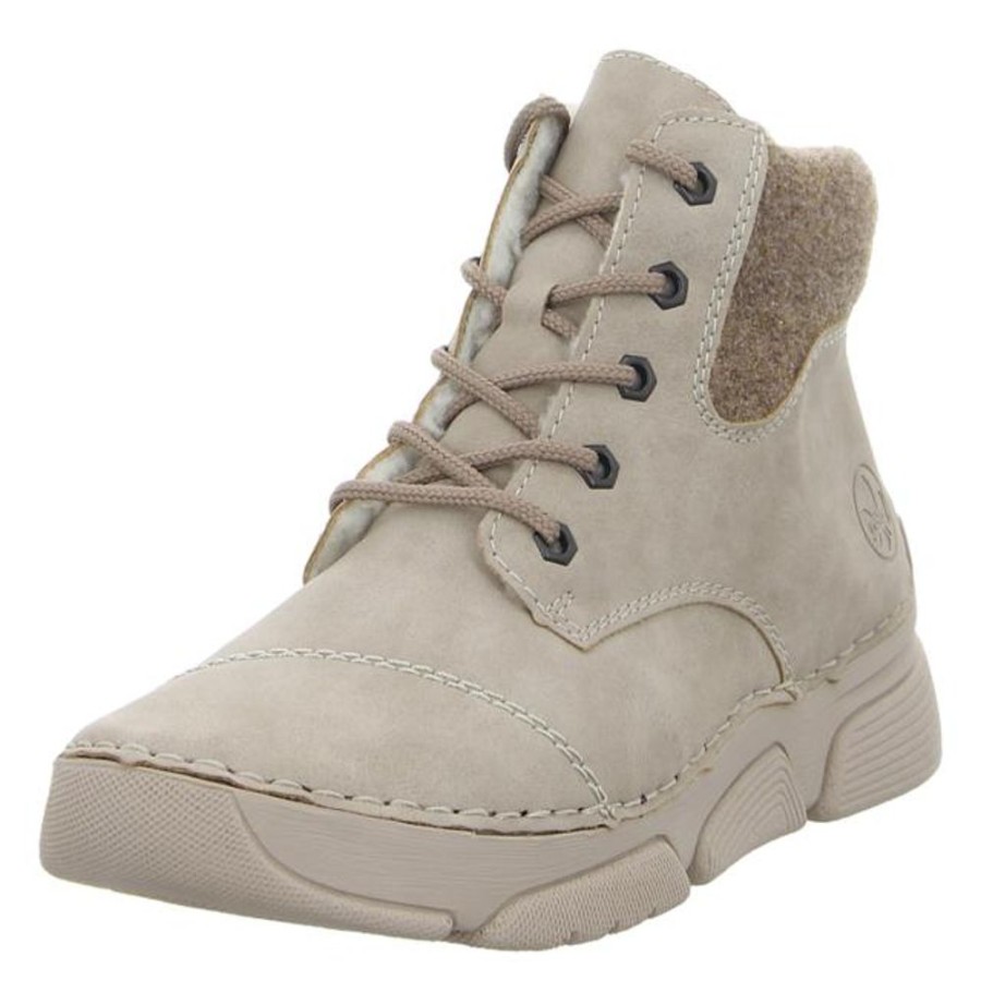 Damen Rieker Stiefeletten | Rieker - Schnurschuhe - Beige