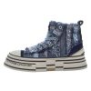 Damen Rebecca White Sneaker | Rebecca White - Sneaker - D&W Mix Glitter Navy