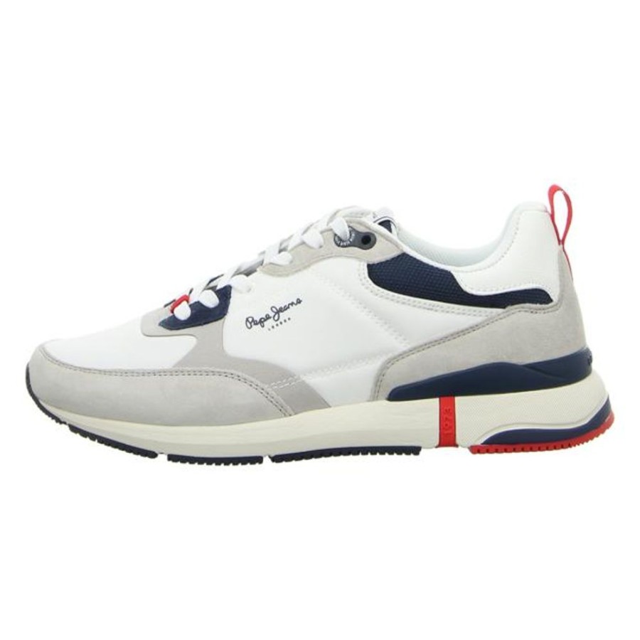 Herren Pepe Jeans Sneaker | Pepe Jeans - Sneaker - London Pro Vint - Factory White