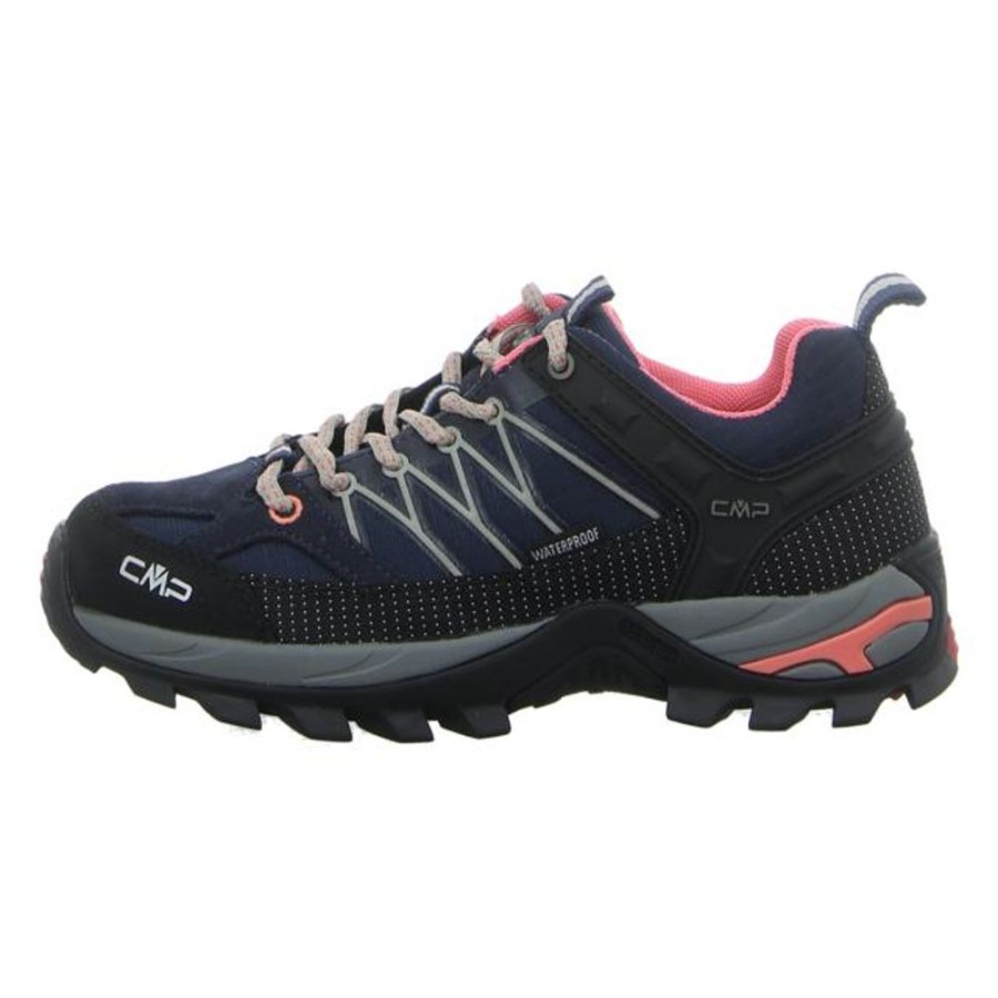 Damen CMP Outdoor Schuhe | Cmp - Outdoor-Schuhe - Rigel Low - Blue-Corallo