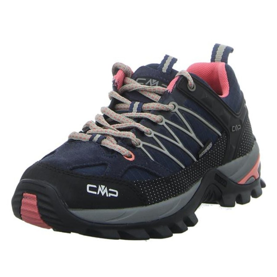 Damen CMP Outdoor Schuhe | Cmp - Outdoor-Schuhe - Rigel Low - Blue-Corallo