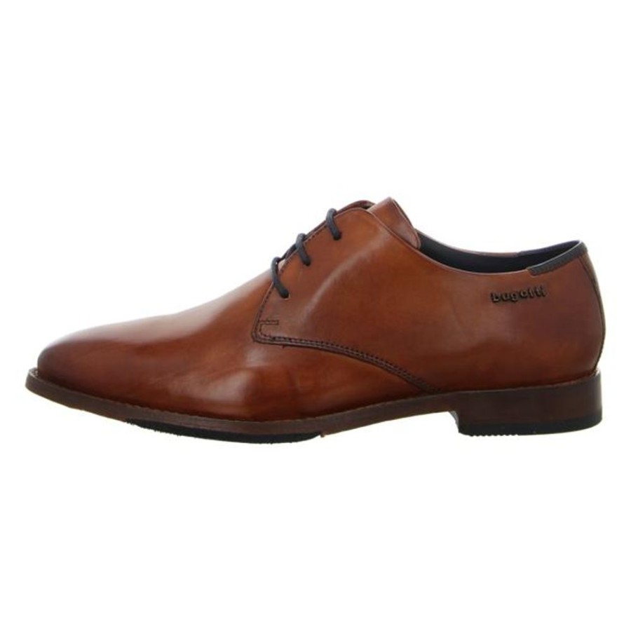 Herren Bugatti Business Schuhe | Bugatti - Schnurschuhe - Rico Exko Flex - Cognac