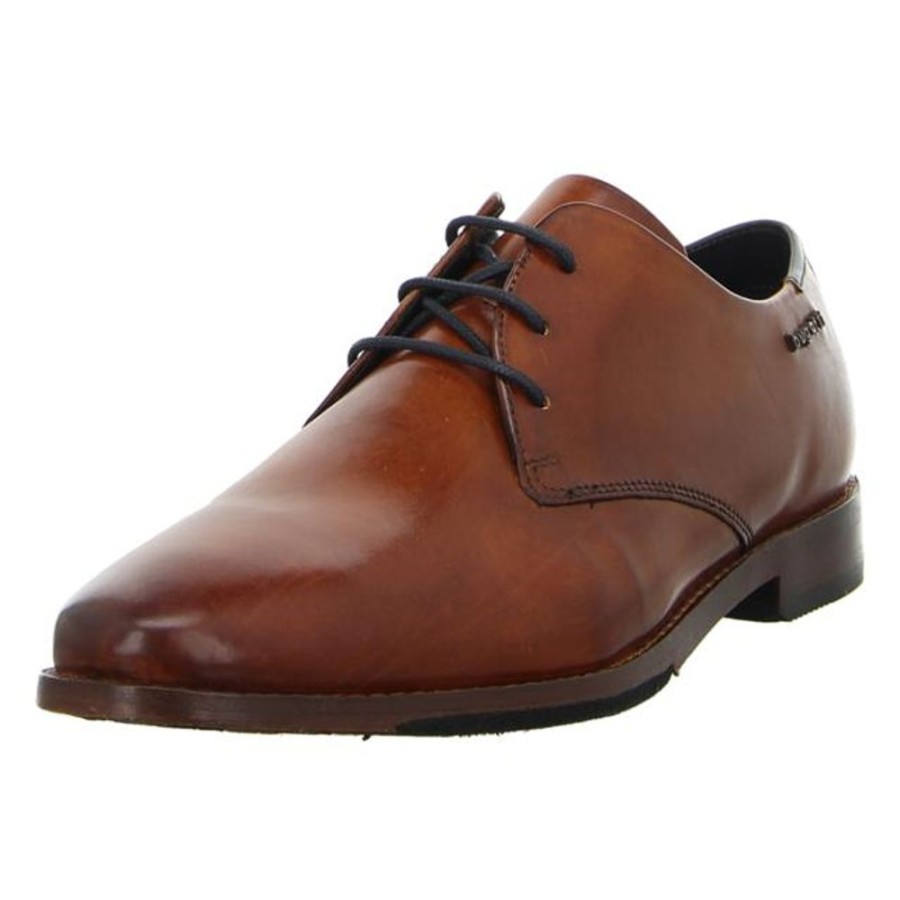 Herren Bugatti Business Schuhe | Bugatti - Schnurschuhe - Rico Exko Flex - Cognac