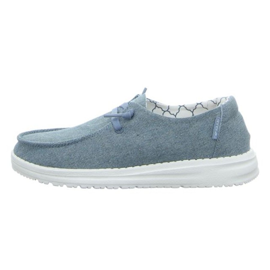 Damen Hey Dude Schnurschuhe | Hey Dude - Schnurschuhe - Wendy Sparkling - Blue Stone