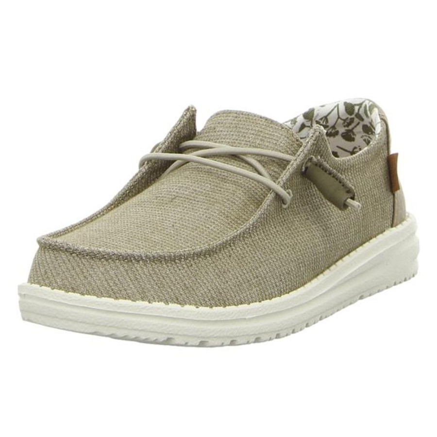 Damen Hey Dude Schnurschuhe | Hey Dude - Slipper - Wendy Chambray - Sage