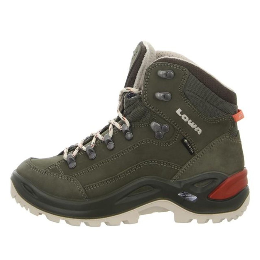 Damen Lowa Stiefeletten | Lowa - Stiefeletten - Renegade Gtx Mid Ws - Graugrun/Panna