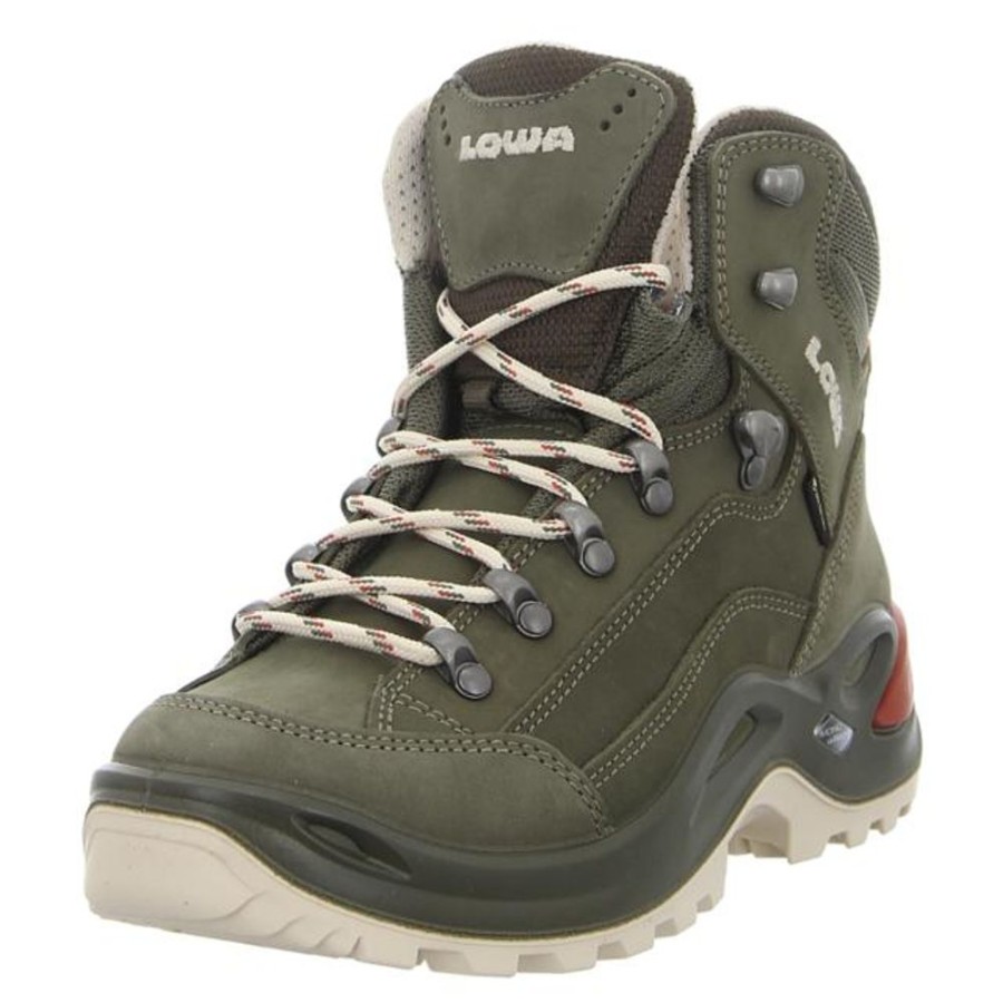 Damen Lowa Stiefeletten | Lowa - Stiefeletten - Renegade Gtx Mid Ws - Graugrun/Panna