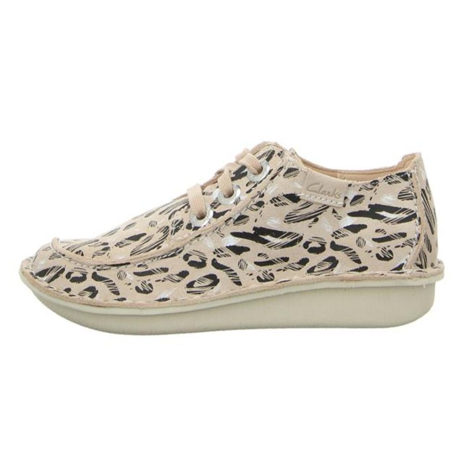 Damen Clarks Schnurschuhe | Clarks - Schnurschuhe - Funny Dream - Black/Sand Print