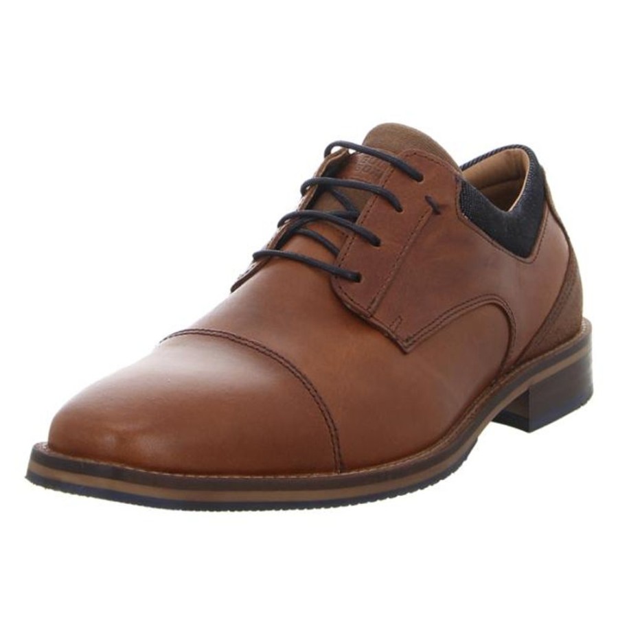 Herren BULLBOXER Schnurschuhe | Bullboxer - Schnurschuhe - Tan/Cognac