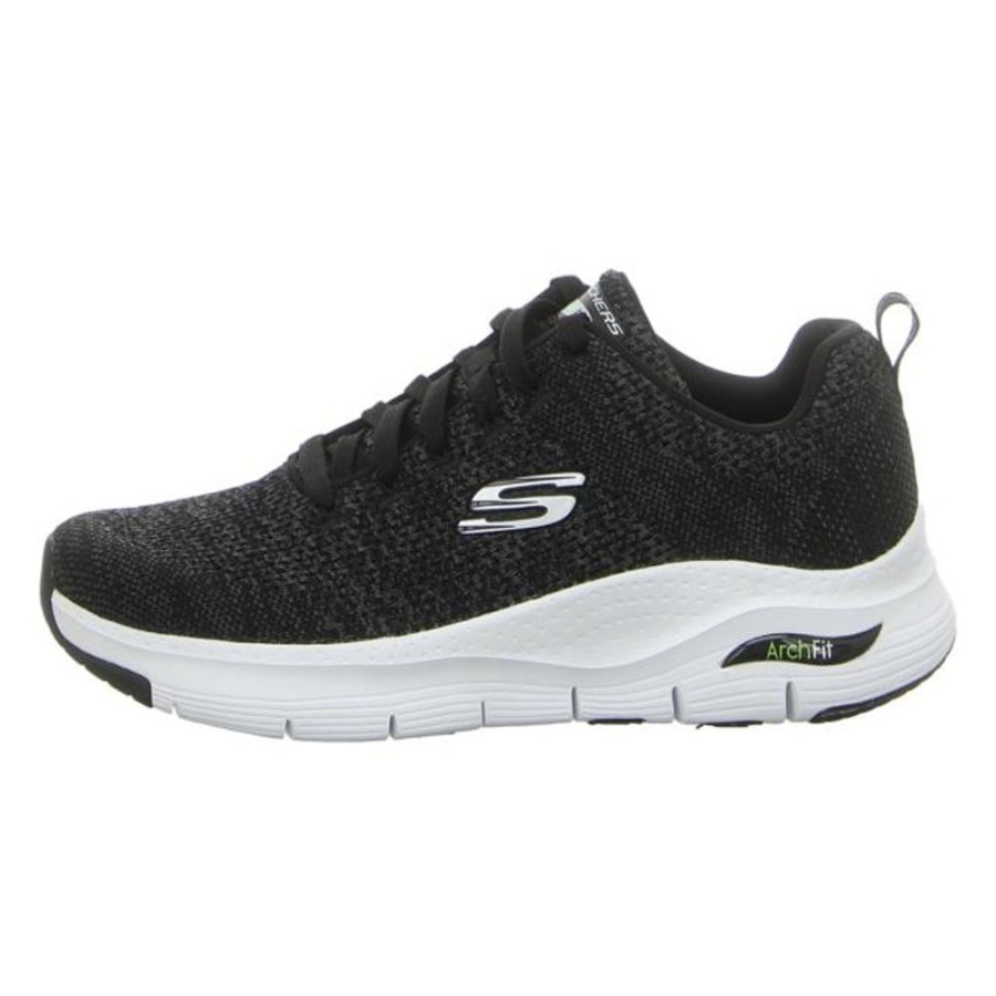 Herren Skechers Sneaker | Skechers - Sneaker - Arch Fit - Black/White