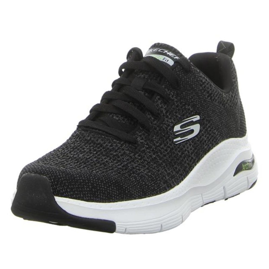 Herren Skechers Sneaker | Skechers - Sneaker - Arch Fit - Black/White