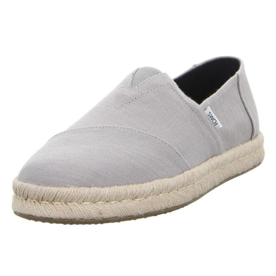 Herren TOMS Halbschuhe | Toms - Slipper - Alp Rope 2.0 - Grau