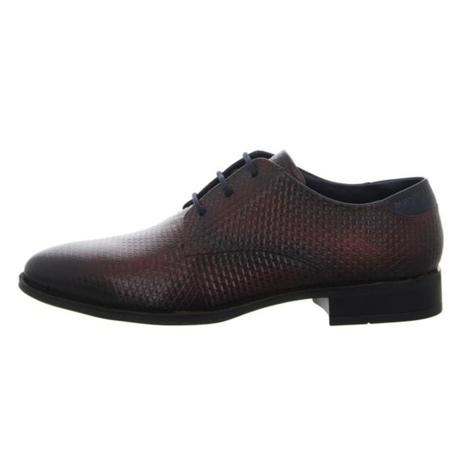 Herren Bugatti Business Schuhe | Bugatti - Schnurschuhe - Zavinio - Dark Red