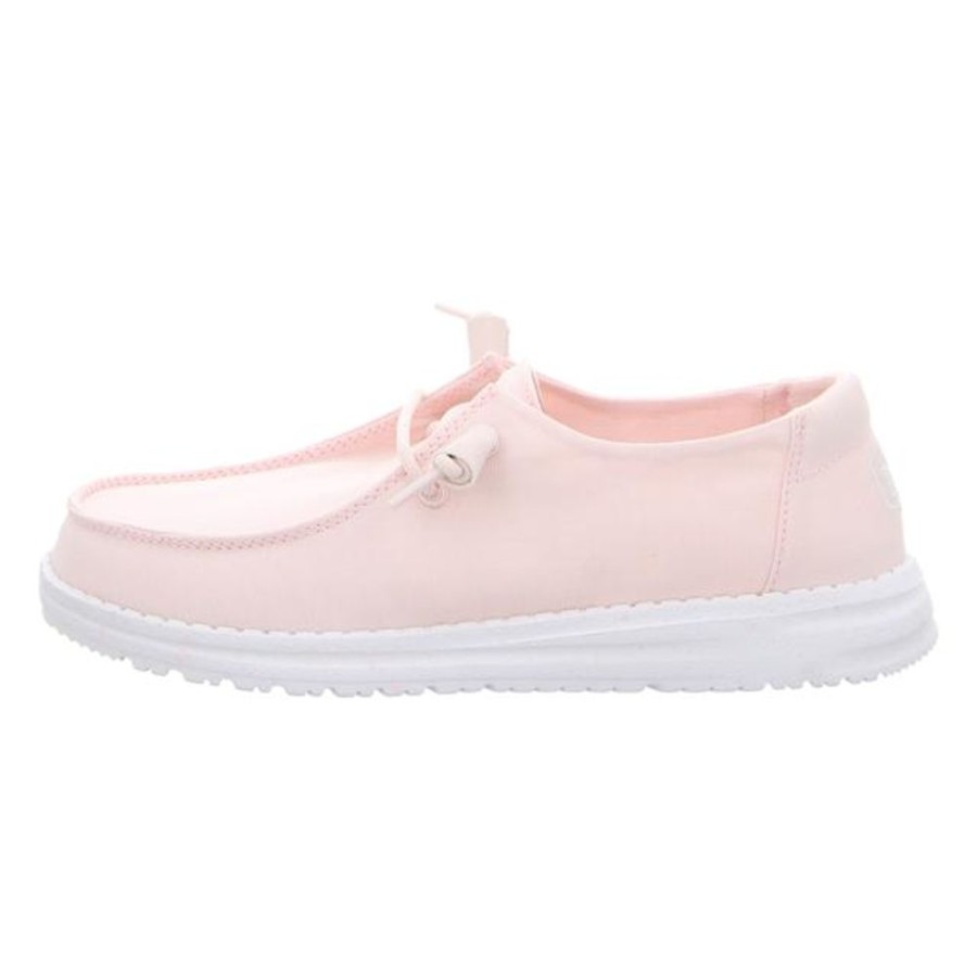 Damen Hey Dude Schnurschuhe | Hey Dude - Schnurschuhe - Wendy Slub Canvas - Pink