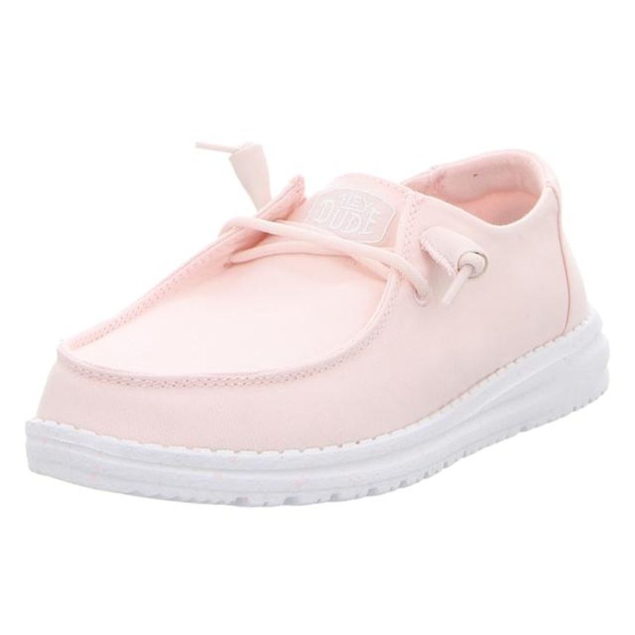 Damen Hey Dude Schnurschuhe | Hey Dude - Schnurschuhe - Wendy Slub Canvas - Pink