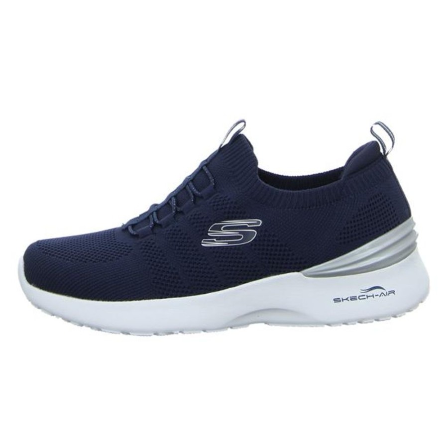 Damen Skechers Halbschuhe | Skechers - Slipper - Skech Air Dynamight - Navy/Slvr