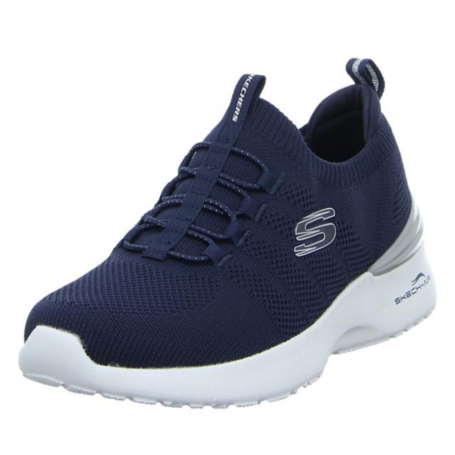 Damen Skechers Halbschuhe | Skechers - Slipper - Skech Air Dynamight - Navy/Slvr